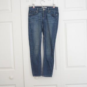 Paige skinny distressed denim jeans
